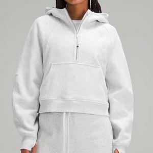 Scuba oversized half zip in Heathered Gray